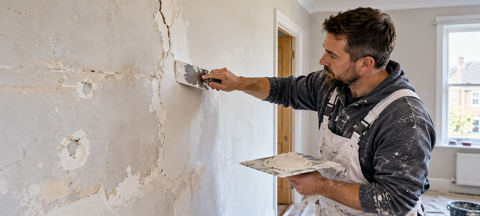 Repair Cracks, Holes and Damaged Plaster
